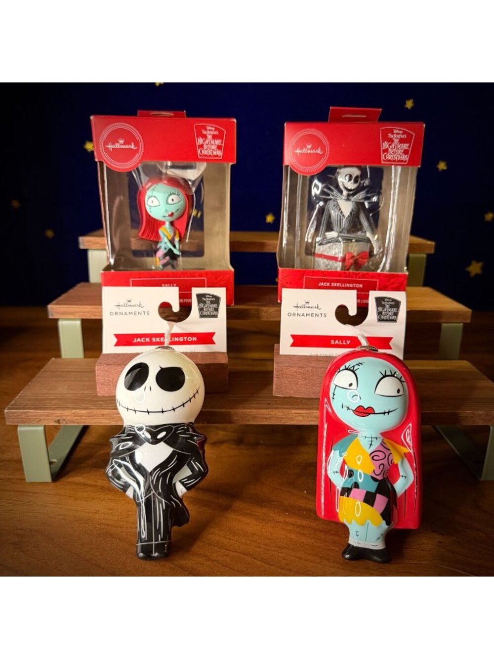 Hallmark Jack Skellington and Sally Ornament Set | Nightmare Before Christmas